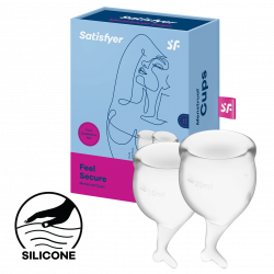 Satisfyer 'Feel Secure - Menstrual Cup Set', Menstruationstasse, 15 & 20 ml